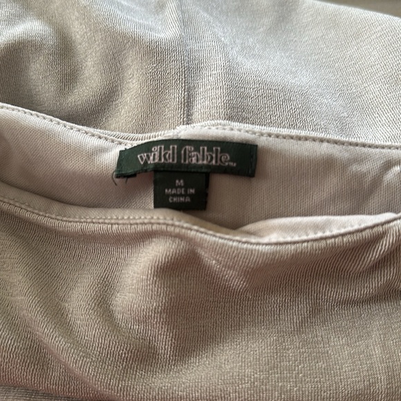 Wild Fable || NWT || Grey Slinky Square Neck Midi Dress - Picture 4 of 10